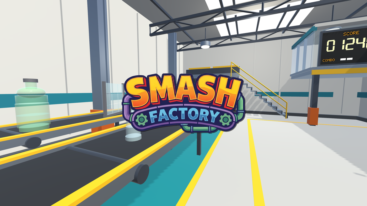 The factory floor, with glassware moving along two conveyor belts